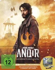 Adria Arjona, Benjamin Caron, Denise Gough, Toby Haynes, Diego Luna, Genevieve O'Reilly, Stellan Skarsgård, Kyle Soller, Susanna White: Andor - Staffel 1 UHD BD (Lim. Steelbook)