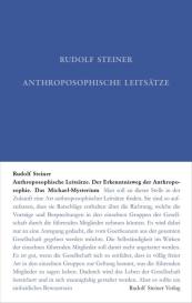 Rudolf Steiner Nachlassverwaltung, Rudolf Steiner, Rudolf Steiner Nachlassverwaltung: Anthroposophische Leitsätze