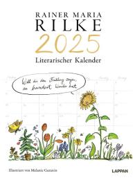 Melanie Garanin, Rainer Maria Rilke: Rilke-Kalender 2025  - Wandkalender