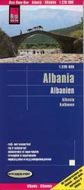 Reise Know-How Verlag Peter Rump: Reise Know-How Landkarte Albanien / Albania 1:220.000