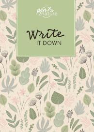 pen2nature, Pen2nature: Write It Down • Nachhaltiges Notizbuch in A5 mit Hardcover und Pflanzen-Motiv