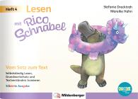 Stefanie Drecktrah, Mareike Hahn: Lesen mit Rico Schnabel, Heft 4: Vom Satz zum Text – silbierte Ausgabe, für BOOKii®
