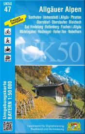 Landesamt für Digitalisierung, Breitband und Vermessung, Bayern, Breitband und Vermessung Landesamt für Digitalisierung: UK50-47 Allgäuer Alpen