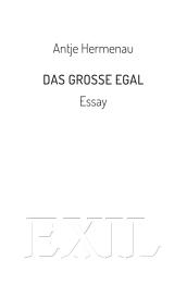 Antje Hermenau: Das große Egal