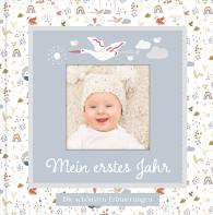 Lisa Wirth: Babyalbum mit Fensterausschnitt für das 1. Lebensjahr zum Eintragen der schönsten Momente und Erinnerungen mit Platz für Fotos | genderneutral für Jungen und Mädchen