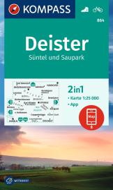 KOMPASS Wanderkarte 864 Deister, Süntel und Saupark 1:25.000
