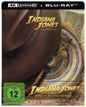 Antonio Banderas, Simon Emanuel, Harrison Ford, Boyd Holbrook, Toby Jones, Kathleen Kennedy, Thomas Kretschmann, George Lucas, Frank Marshall, Mads Mikkelsen, John Rhys-Davies, Olivier Richters, Steven Spielberg, Phoebe Waller-Bridge: Indiana Jones und das Rad des Schicksals UHD BD (Lim. Steelbook) 
