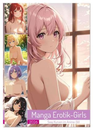 CALVENDO, Mb Fotografie: Manga Erotik-Girls - Sexy Kurven im Anime-Stil (Tischkalender 2026 DIN A5 hoch), CALVENDO Monatskalender 