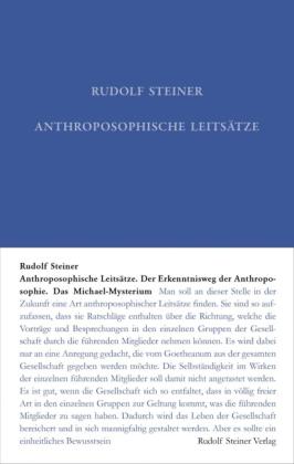 Rudolf Steiner Nachlassverwaltung, Rudolf Steiner, Rudolf Steiner Nachlassverwaltung: Anthroposophische Leitsätze 