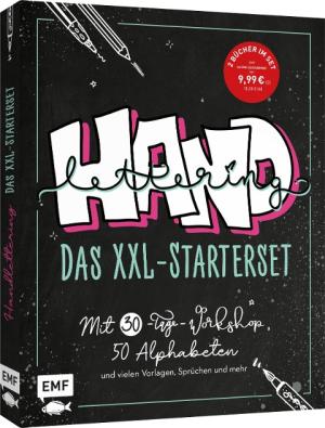 Handlettering: Das XXL-Starterset – Dein Anfänger-Set mit 2 Büchern im Bundle 