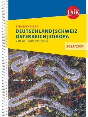 Falk Straßenatlas 2023/2024 Deutschland, Österreich, Schweiz 1:300 000 