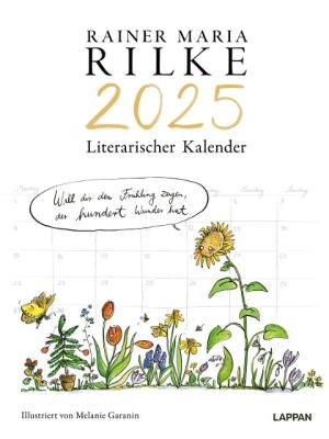 Melanie Garanin, Rainer Maria Rilke: Rilke-Kalender 2025  - Wandkalender 