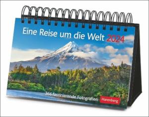 Martina Schnober-Sen: Eine Reise um die Welt Premiumkalender 2024. Tages-Tischkalender zum Umklappen, mit faszinierenden Aufnahmen aus aller Welt. Hochwertiger Foto-Tischkalender 2024 