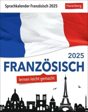 Steffen Butz, Olivia Tournadre: Französisch Sprachkalender 2025 - Französisch lernen leicht gemacht - Tagesabreißkalender 