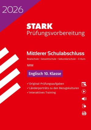 STARK Englisch E-Kurs - Mittlerer Schulabschluss (MSA) 2026 NRW - Prüfungsvorbereitung 