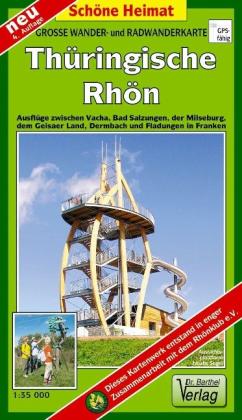 Verlag Dr. Barthel: Große Radwander- und Wanderkarte Thüringische Rhön 