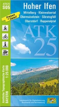 Breitband und Vermessung Landesamt für Digitalisierung, Landesamt für Digitalisierung, Breitband und Vermessung, Bayern: ATK25-S05 Hoher Ifen (Amtliche Topographische Karte 1:25000) 