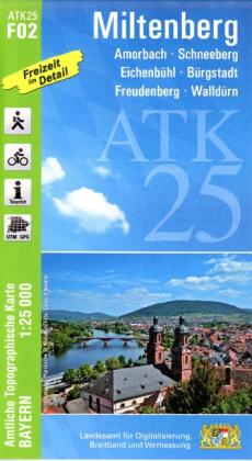 Landesamt für Digitalisierung, Breitband und Vermessung, Bayern: ATK25-F02 Miltenberg (Amtliche Topographische Karte 1:25000) 