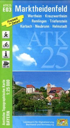 Landesamt für Digitalisierung, Breitband und Vermessung, Bayern: ATK25-E03 Marktheidenfeld (Amtliche Topographische Karte 1:25000) 