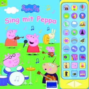 Phoenix International Publications Germany GmbH: Peppa Pig - Sing mit Peppa Pig - 27-Button-Soundbuch mit 24 Seiten für Kinder ab 3 Jahren - mit bekannten Kinderliedern und Geräuschen 