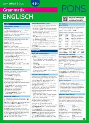 PONS Grammatik auf einen Blick Englisch 