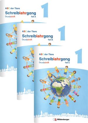 Mareike Hahn, Klaus Kuhn, Kerstin Mrowka-Nienstedt: ABC der Tiere 1 Neubearbeitung – Schreiblehrgang Grundschrift, Teil A, B und C 
