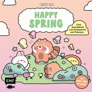 Becky Castañeda: Happy Spring – Cozy Ausmalbuch zum Entspannen und Träumen 