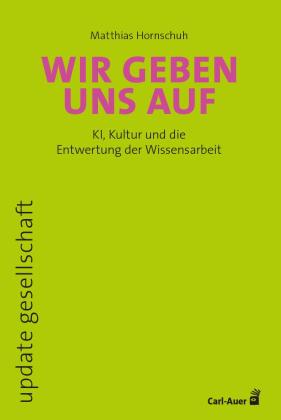Matthias Hornschuh: Wir geben uns auf 