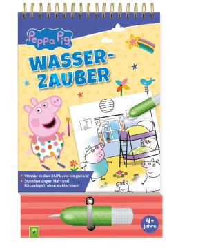 Schwager & Steinlein Verlag, Schwager & Steinlein Verlag: Peppa Pig Wasserzauber - Wassermalbuch ab 3 Jahren 