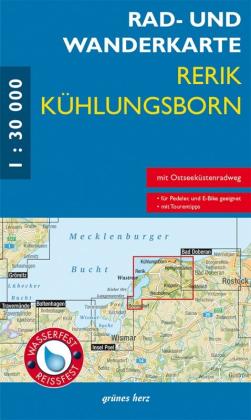 Rad- und Wanderkarte Rerik, Kühlungsborn 