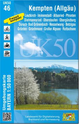 Landesamt für Digitalisierung, Breitband und Vermessung, Bayern: UK50-46 Kempten (Allgäu) 