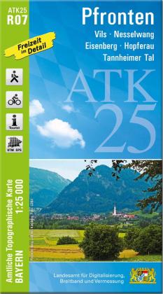 Breitband und Vermessung Landesamt für Digitalisierung, Landesamt für Digitalisierung, Breitband und Vermessung, Bayern: ATK25-R07 Pfronten (Amtliche Topographische Karte 1:25000) 