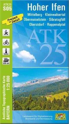 Breitband und Vermessung Landesamt für Digitalisierung, Landesamt für Digitalisierung, Breitband und Vermessung, Bayern: ATK25-S05 Hoher Ifen (Amtliche Topographische Karte 1:25000) 