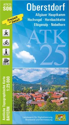 Breitband und Vermessung Landesamt für Digitalisierung, Landesamt für Digitalisierung, Breitband und Vermessung, Bayern: ATK25-S06 Oberstdorf (Amtliche Topographische Karte 1:25000) 