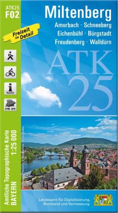 Landesamt für Digitalisierung, Breitband und Vermessung, Bayern: ATK25-F02 Miltenberg (Amtliche Topographische Karte 1:25000) 