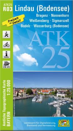 Breitband und Vermessung Landesamt für Digitalisierung, Landesamt für Digitalisierung, Breitband und Vermessung, Bayern: ATK25-R03 Lindau (Bodensee) (Amtliche Topographische Karte 1:25000) 