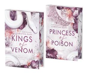 Federherz Verlag, Christina Rain: Kings of Venom | Beide Bände im Bundle als limitierte Hardcover-Specialediton mit Farbschnitt (Dark Romance) 