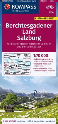 KOMPASS Fahrradkarte 3336 Berchtesgadener Land, Salzburg 1:70.000 