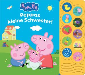 Phoenix International Publications Germany GmbH: Peppa Pig - Peppas kleine Schwester! - Interaktives Pappbilderbuch mit 10 lustigen Geräuschen 