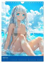 CALVENDO, Rose Hurley: Erotische Mangas. Sexy Cartoon-Girls (Wandkalender 2026 DIN A4 hoch), CALVENDO Monatskalender 