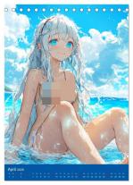 CALVENDO, Rose Hurley: Erotische Mangas. Sexy Cartoon-Girls (Tischkalender 2026 DIN A5 hoch), CALVENDO Monatskalender 