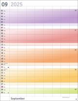 Bunte Wochen Planer XXL 2025 