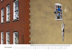 Banksy Kalender 2026 Mittelformat 