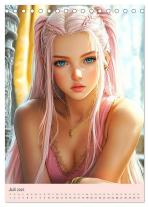CALVENDO, Rose Hurley: Sexy Fantasy-Girls. Mädchen zwischen Kunst und Sinnlichkeit (Tischkalender 2025 DIN A5 hoch), CALVENDO Monatskalender 