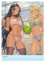 CALVENDO, Rose Hurley: Erotische Manga-Girls. Sinnliche Cartoon-Kunst (Tischkalender 2025 DIN A5 hoch), CALVENDO Monatskalender 