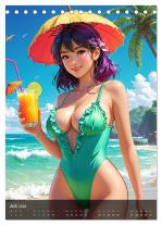 CALVENDO, ShirtScene ShirtScene: Sexy Manga Girls (Tischkalender 2026 DIN A5 hoch), CALVENDO Monatskalender 