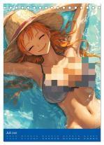CALVENDO, Rose Hurley: Erotische Mangas. Sexy Cartoon-Girls (Tischkalender 2026 DIN A5 hoch), CALVENDO Monatskalender 