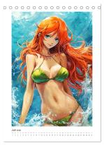 CALVENDO, Rose Hurley: Manga-Girls. Coole Comics mit Ausstrahlungskraft (Tischkalender 2026 DIN A5 hoch), CALVENDO Monatskalender 