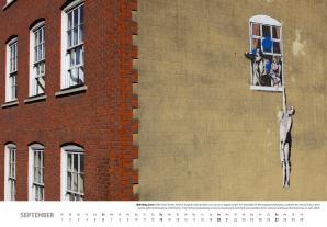 Banksy Kalender 2026 Mittelformat 