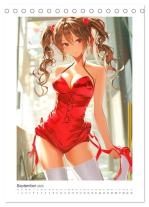 CALVENDO, Rose Hurley: Manga-Girls. Coole Comics mit Ausstrahlungskraft (Tischkalender 2025 DIN A5 hoch), CALVENDO Monatskalender 